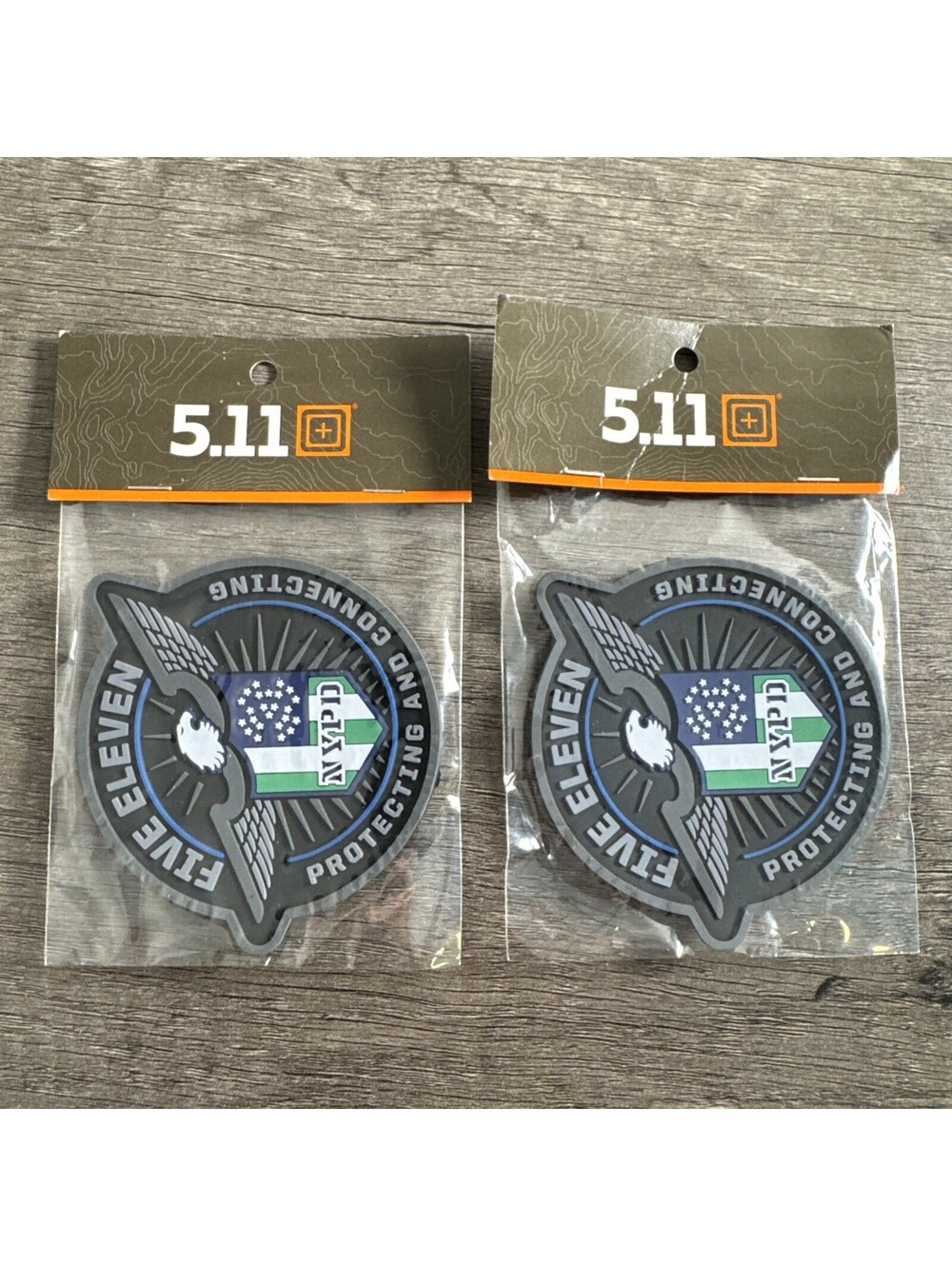 2 Pack 5.11 TACTICAL NYPD PATCH “PROTECTING AND CONNECTING” New